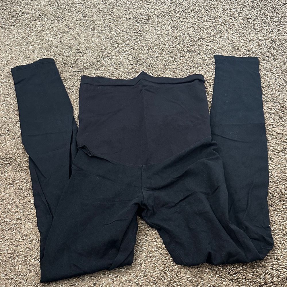 Motherhood Black Maternity Leggings